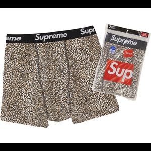 SUPREME x Hanes Leopard Boxer Briefs (2 PACK)